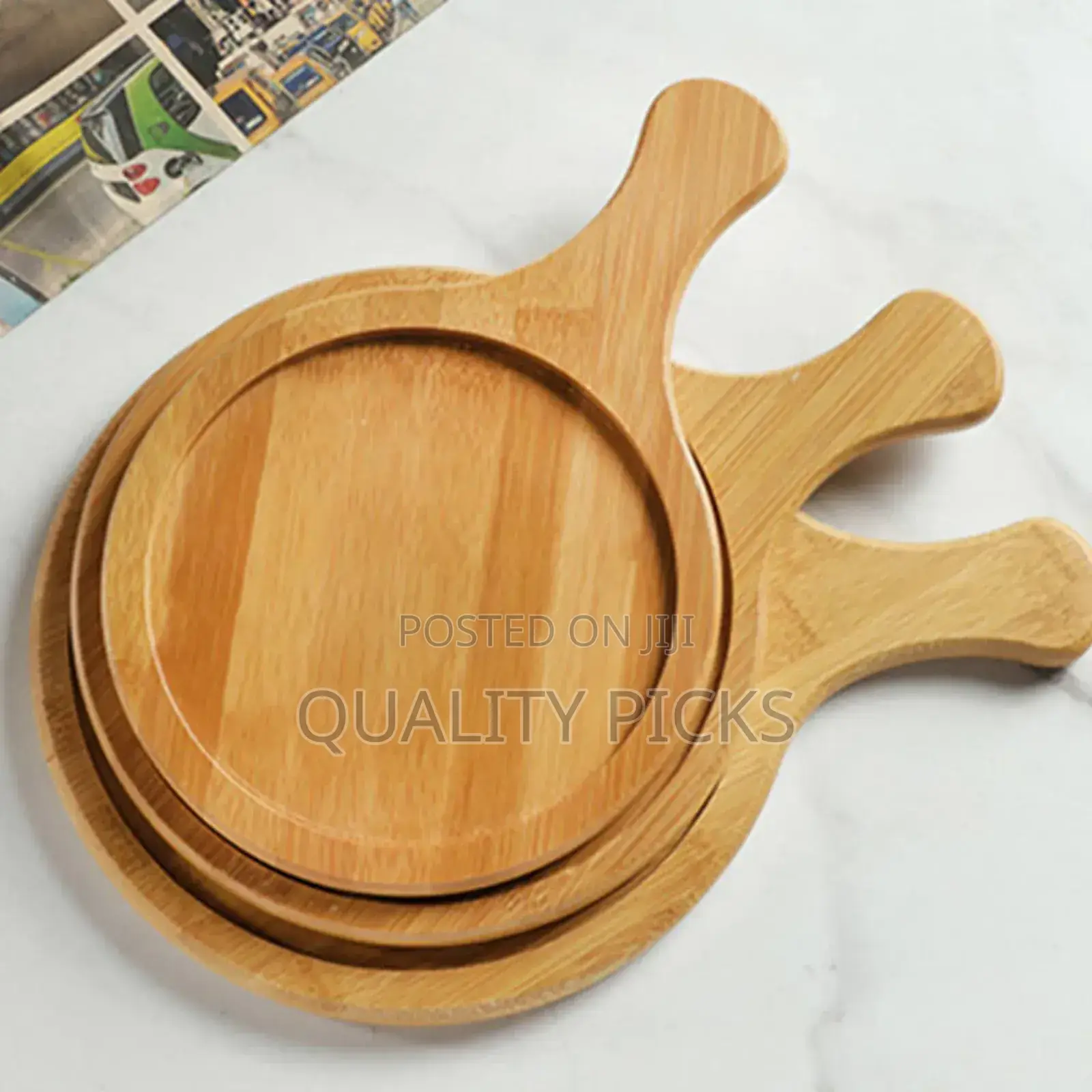 Round Wooden Tray