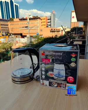 Hoffmans 2l Glass Electric Kettle With Led Blue Light