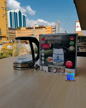 Hoffmans 2l Glass Electric Kettle With Led Blue Light