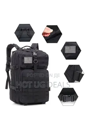 40l Large Military Backpack Men's Tactical Backpacks - Black
