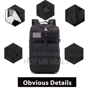 40l Large Military Backpack Men's Tactical Backpacks - Black