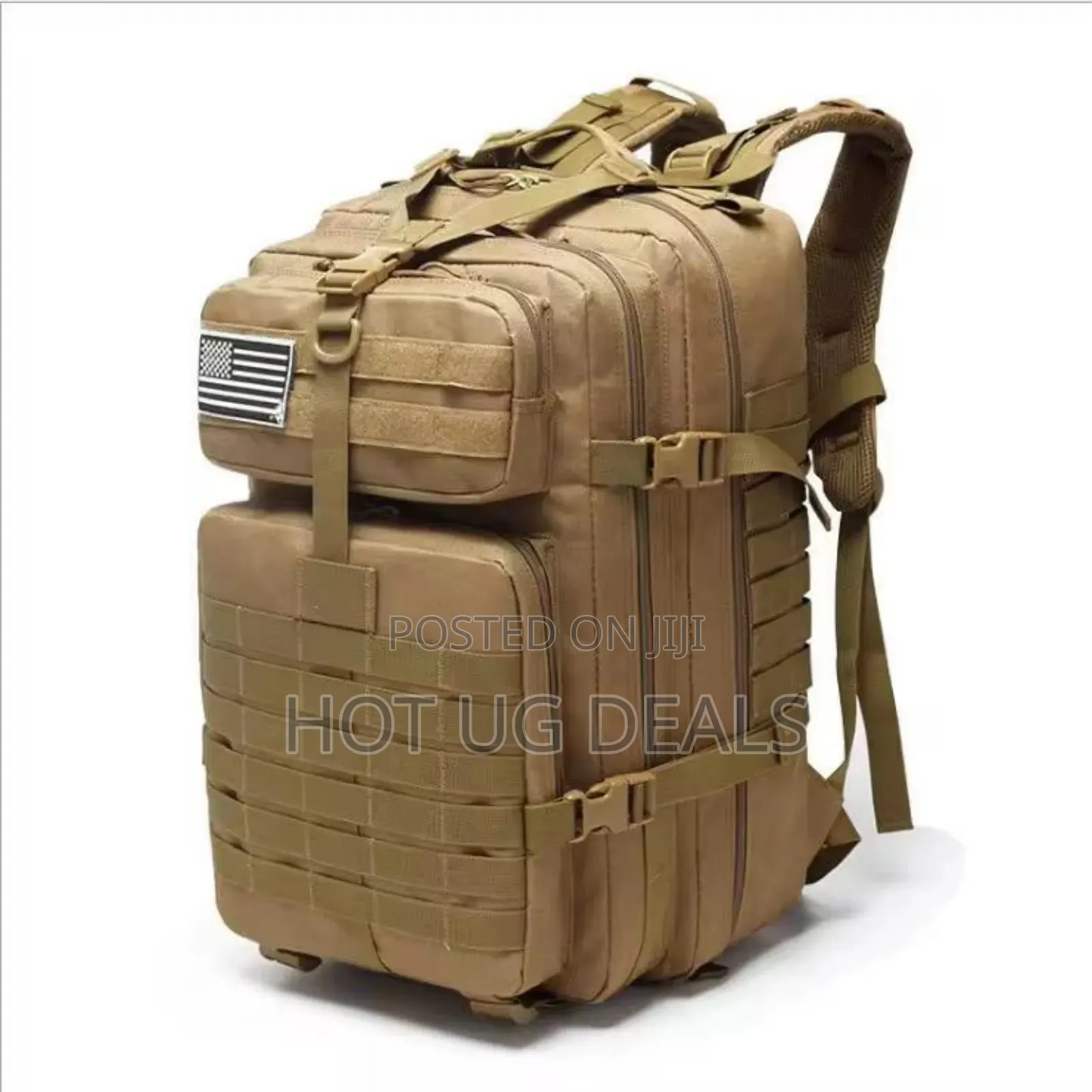 40l Large Military Backpack Men's Army Backpacks -brown