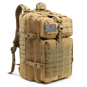 40l Large Military Backpack Men's Army Backpacks -brown