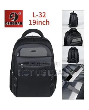 Denggao Anti-theft Backpack Laptop Student Book Bag - Black