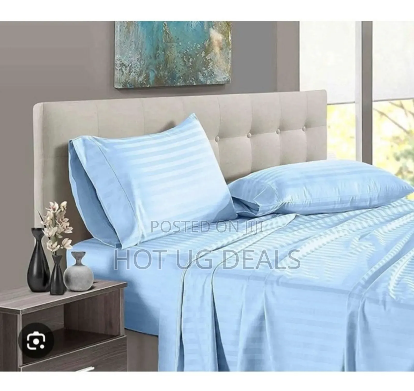 6x6 4pcs Egyptian Cotton Bedsheet Set With 2 Pillowcases