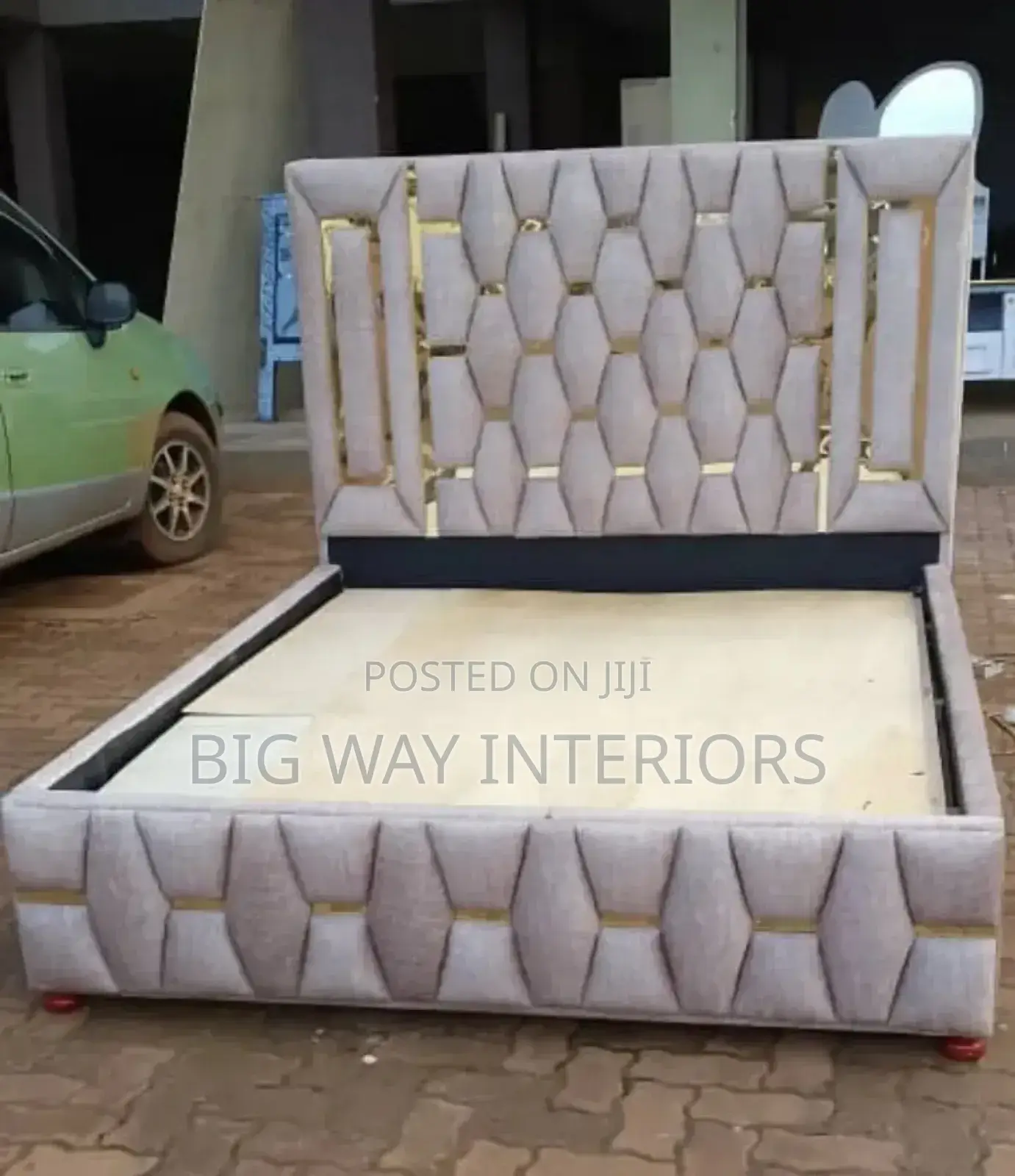 Fabric Geometric Bed 5by6