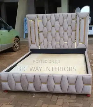 Fabric Geometric Bed 5by6