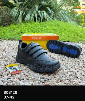 New Children Strap Leather Cran Kid School Shoes in Stock