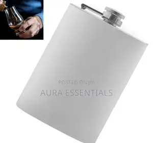 World Stainless Steel Hip Flask
