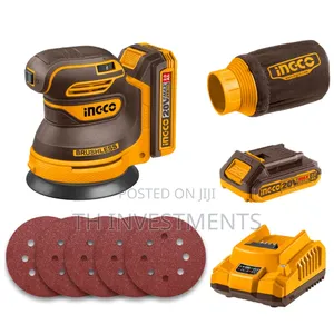 Ingco 20v Cordless Brushless Random Orbit Sander 125mm