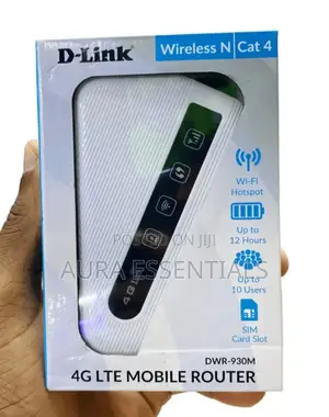 D-Link Mifi 4g Lte Mobile 12 Hour Battery Mifi -White