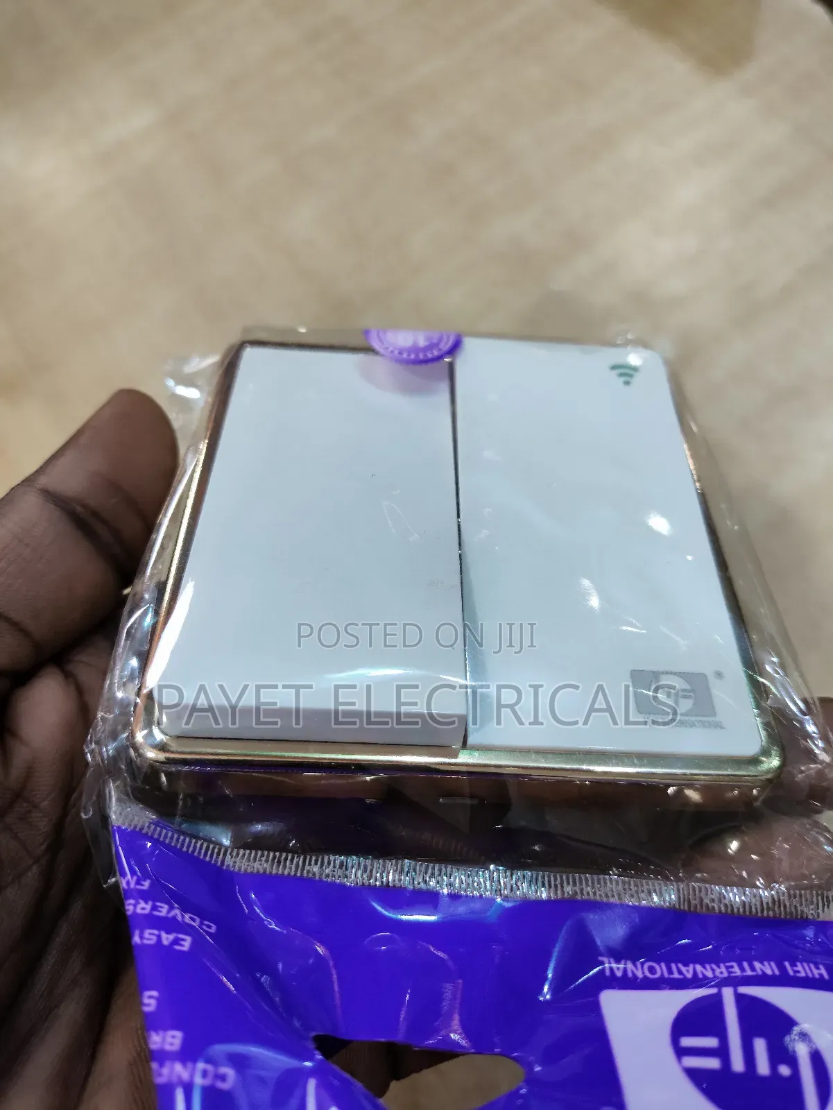 2gang Switch for White and Gold
