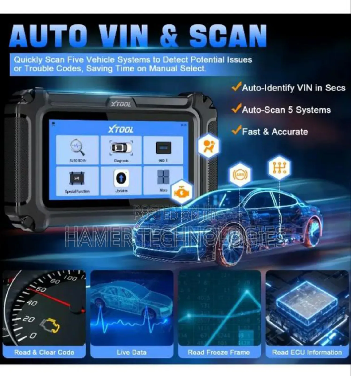 Obd2 Diagnostic Scanner 5d Xtool