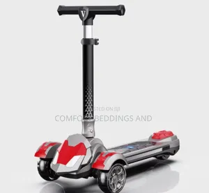 Lights Kids Scooter Light Gray