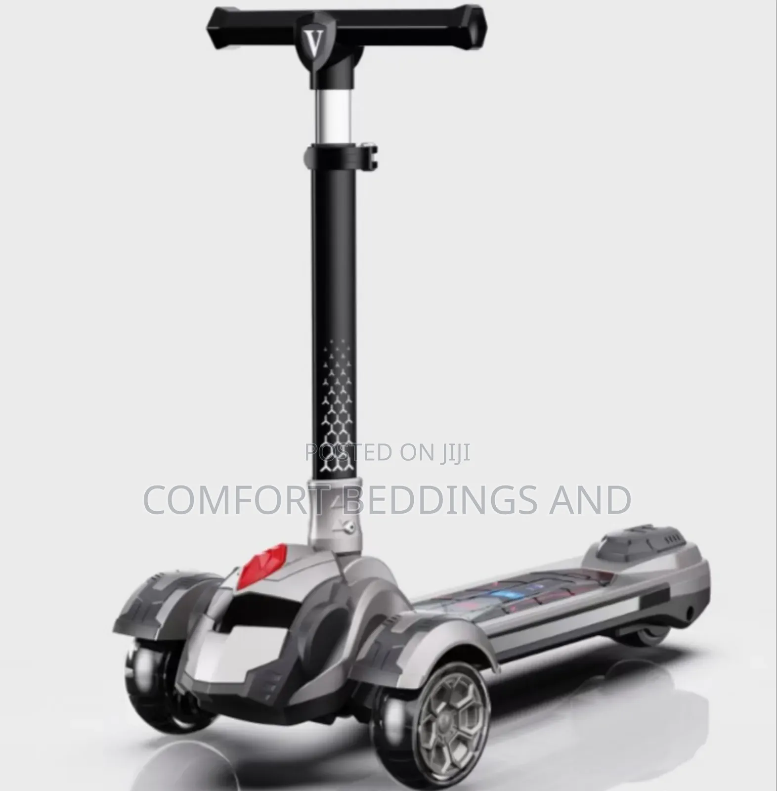 Lights Children Scooter Gray