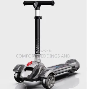Lights Children Scooter Gray