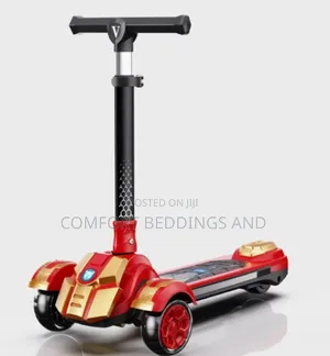 Lights Children Scooter Golden