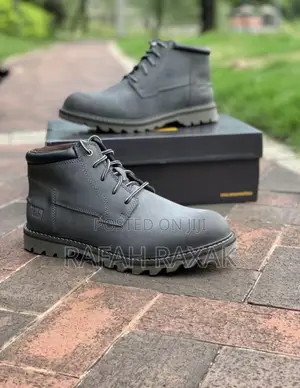 Original Grey Mid-top Caterpillar Leather Boots