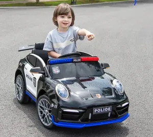Rechargeable Police Toy Car Black
