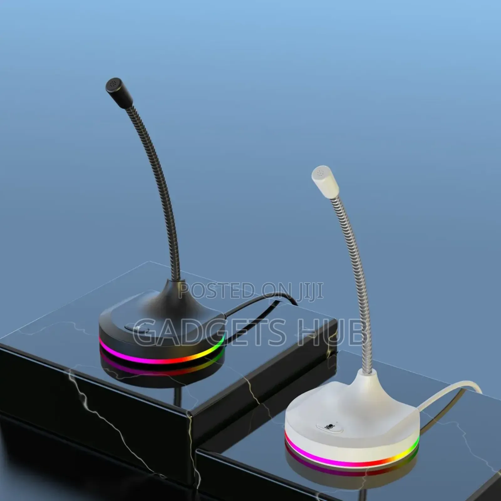 Usb RGB Desktop Microphone Hub for Pc Led Light Wired