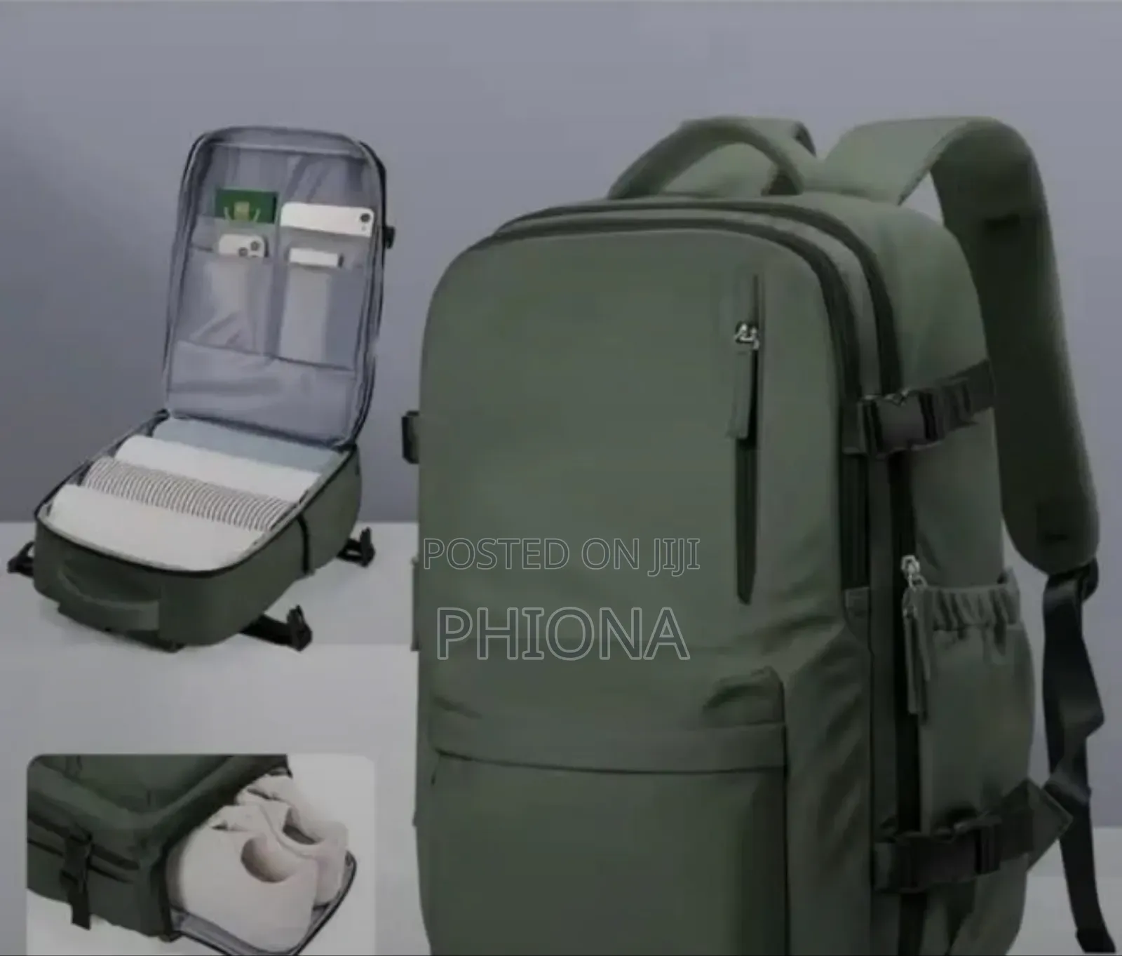 Army Green Back Pack Travel Bag