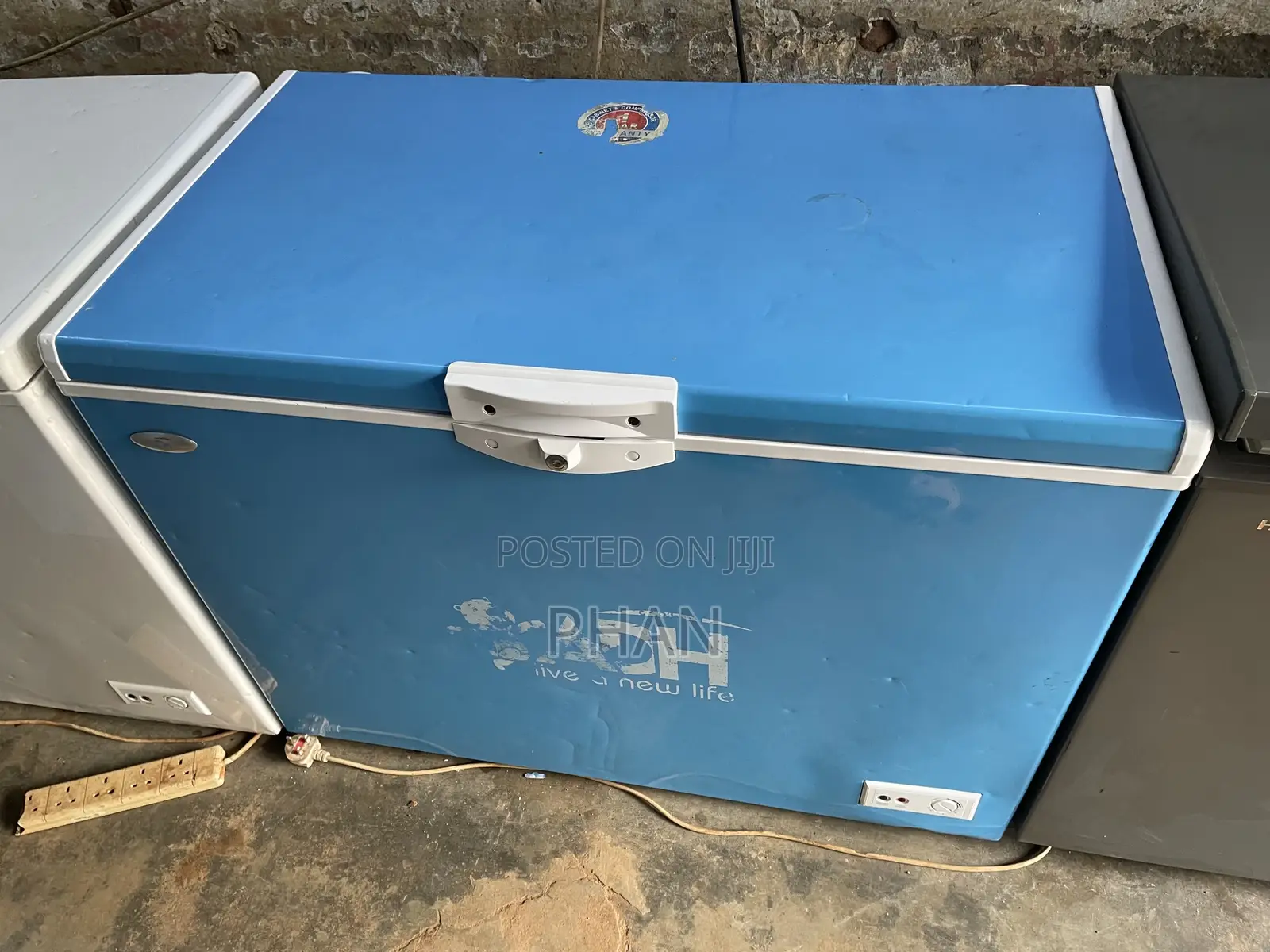 Blue Big Adh Deep Freezer
