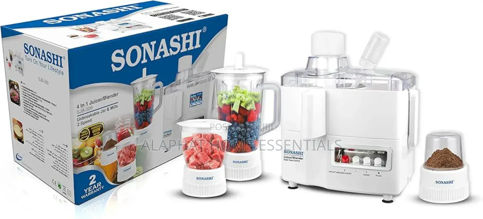 Sonashi 4in1 Juicer Blender SJB-309