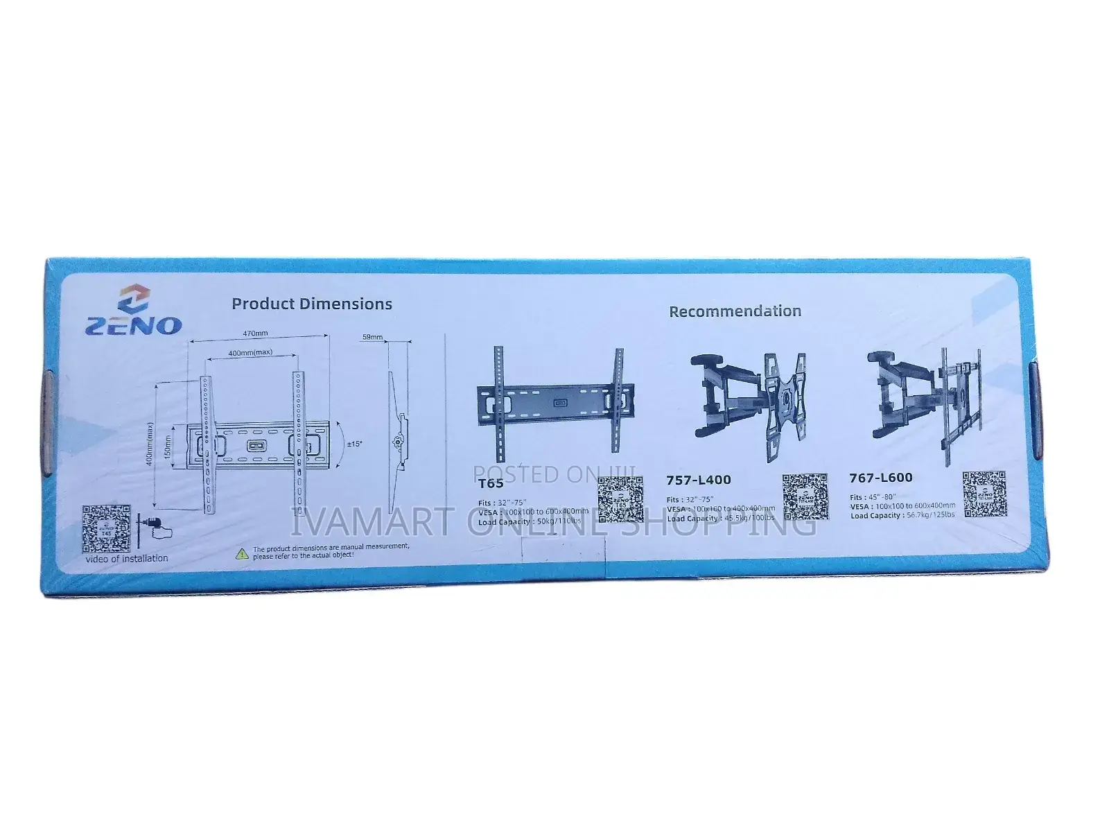 Zeno T45 Flat Panel Tilt Tv Mount - ( 26 - 80 Inches)