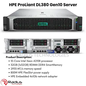 New Server HP ProLiant DL380 Gen10 32GB Intel Xeon HDD 1T
