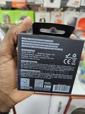 Tecno Buds 4 Air Black
