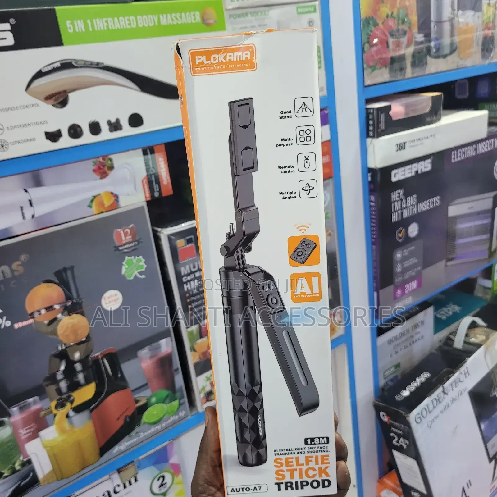 Tripod Stand Selfie Stick Plokama Auto A77