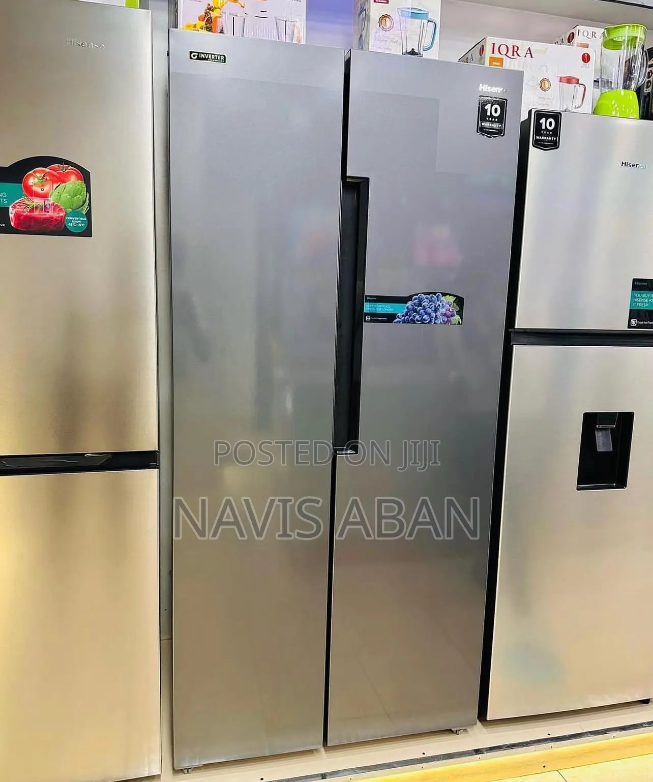 Hisense 560 Litres Side By Side Refrigerator Rc 560