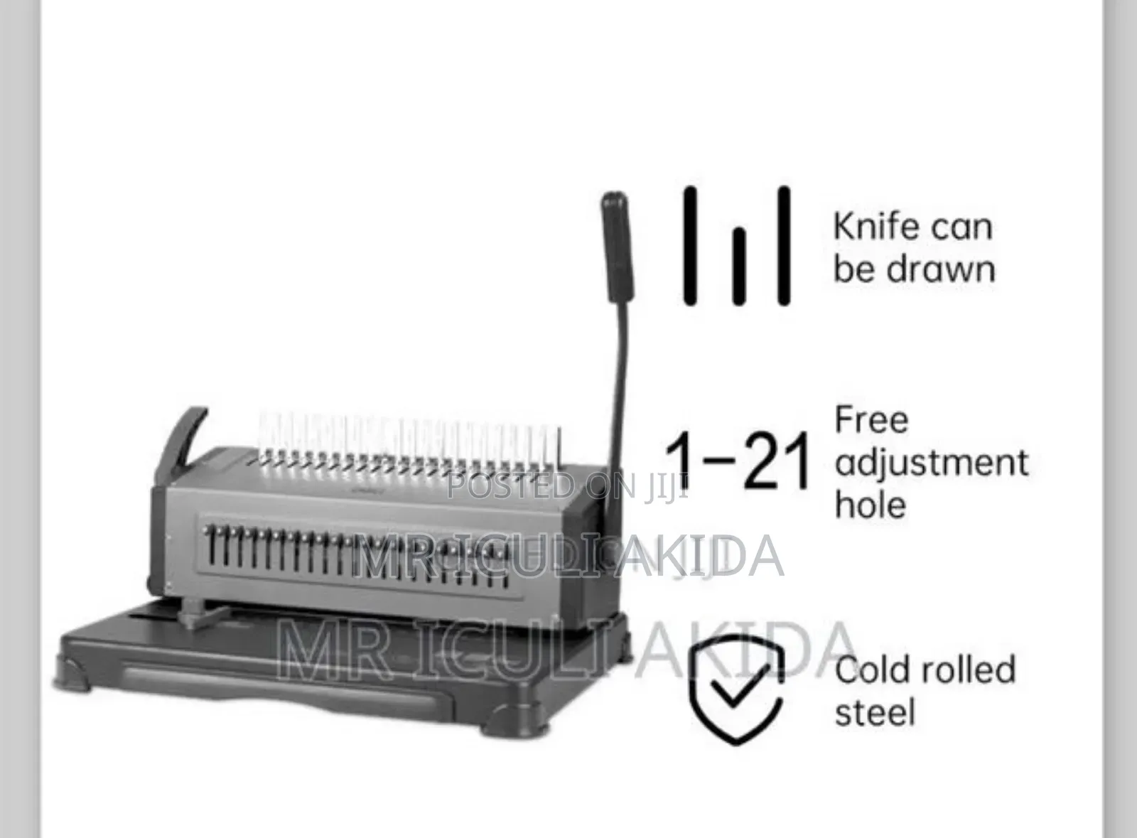 Deli 21holes Manual Comb Binding Machine 25sheets Punch Hole