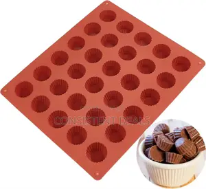 30-Cavity Mini Peanut Butter Cup Mold Silicone