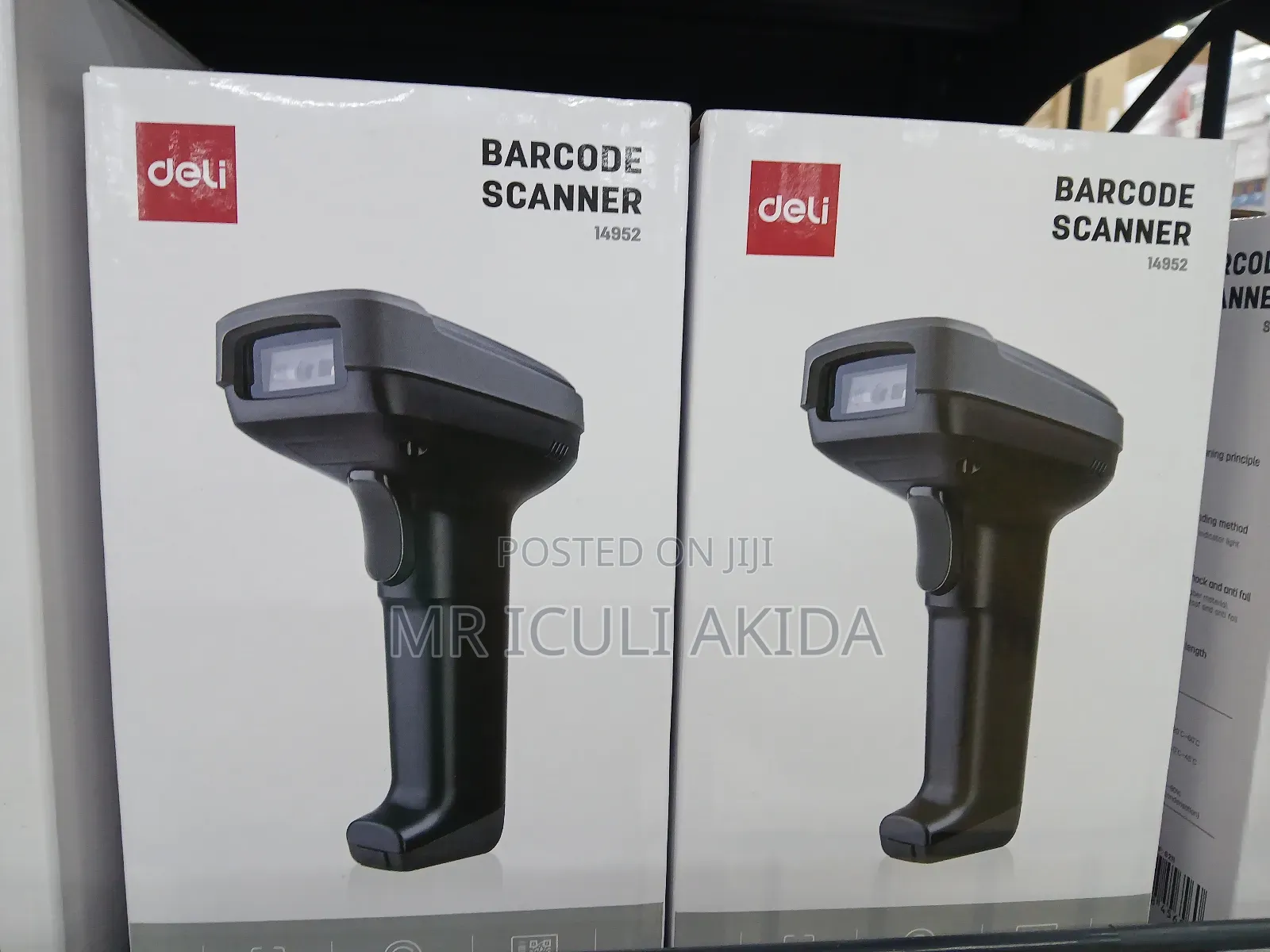 Deli Handheld Wired Barcode Scanner