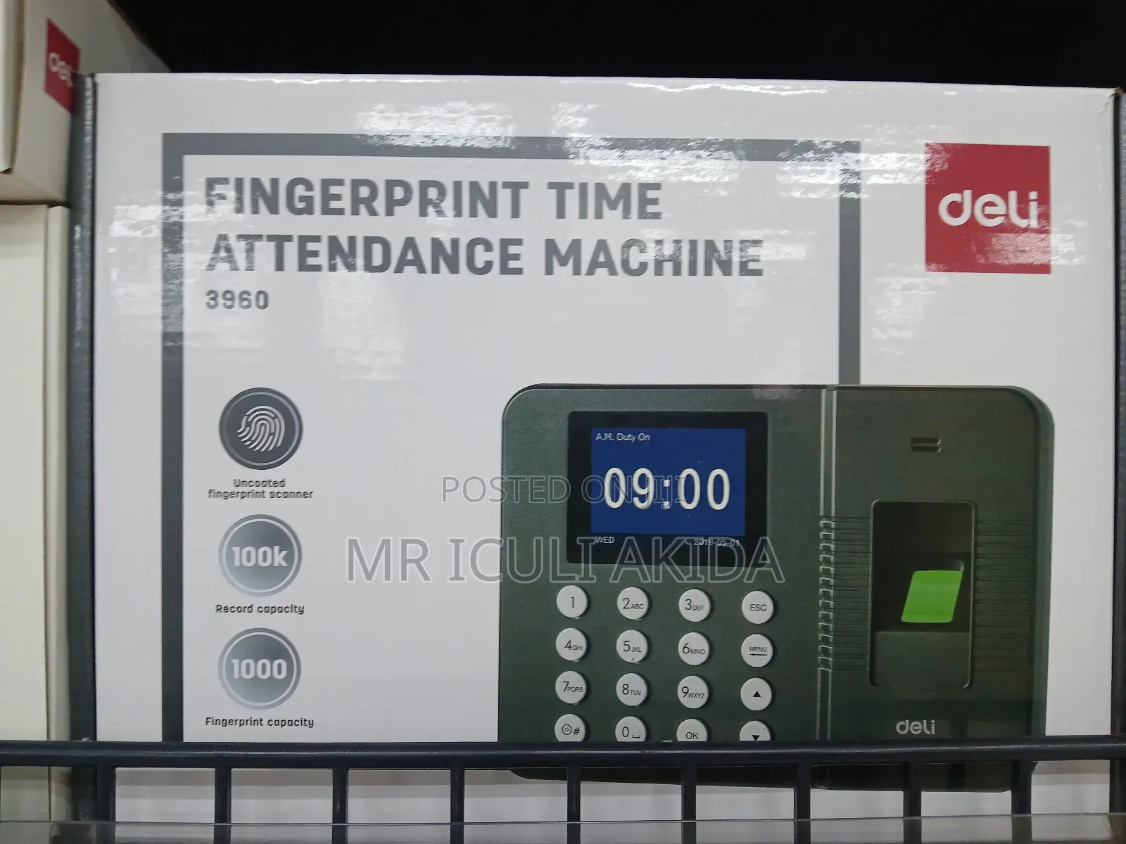 Deli Fingerprint Time Attendance Machine