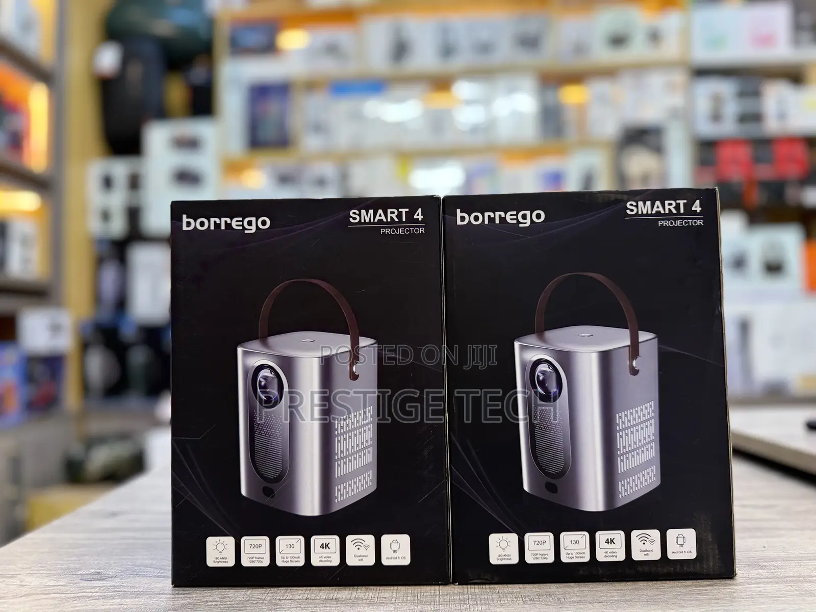 Borrego Smart 4 Smart Android Projector 64gb 4gb Ram