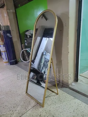 Gold Self Stand Mirror