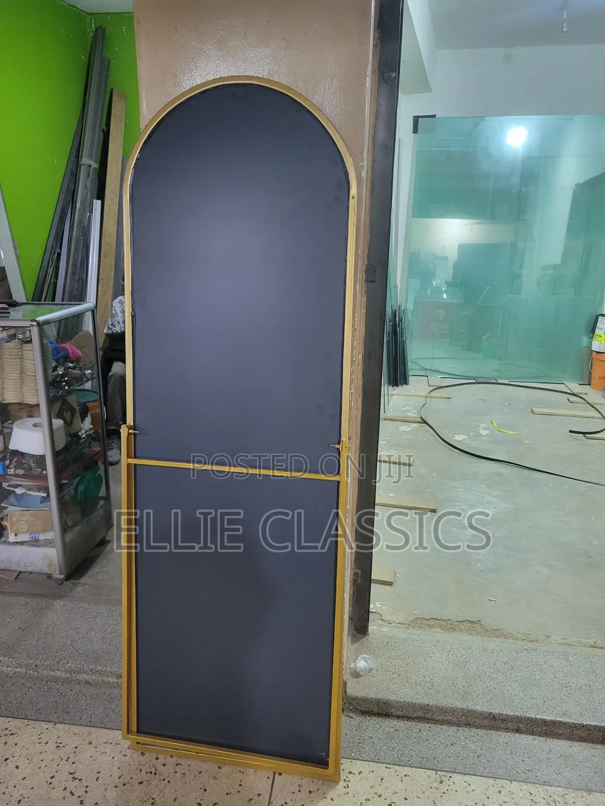 Gold Self Stand Mirror