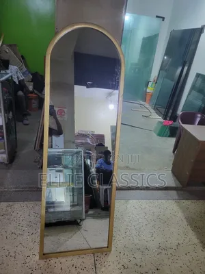 Gold Self Stand Mirror