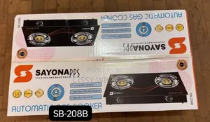 Sayona Double Gas Burner Glass Gas Stove