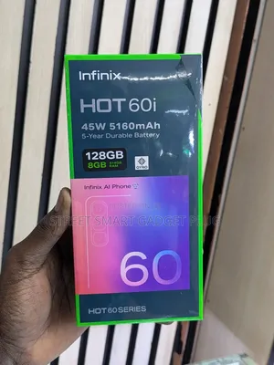 New Infinix Hot 60i 128 GB Black