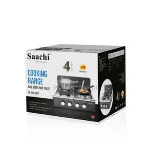 Saachi 4 Burner Gas Stove/Hot Plate, Model Nl-Gas-5257
