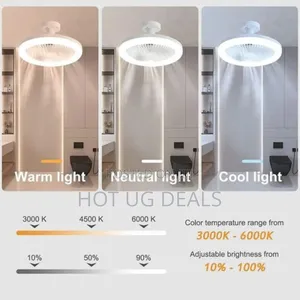 3 In 1 Smart Ceiling Fan With Remote Control And 3 Speeds