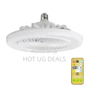 Ceiling Fan With Led Light And Remote Control - 2 In 1