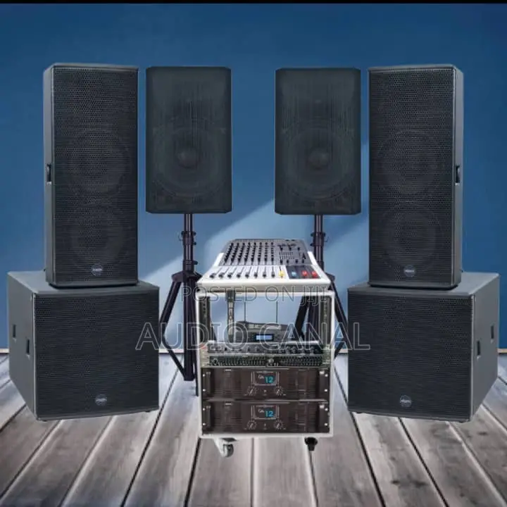 Black Pa Sound System Set
