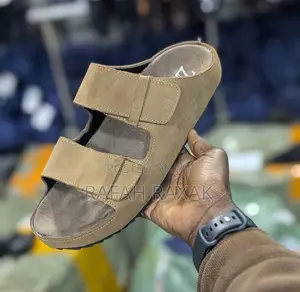 Men’S Brown Zara Double Strap Luxury Sandals