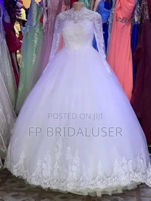 Wedding Gown for Hire Long-Sleeved Floral