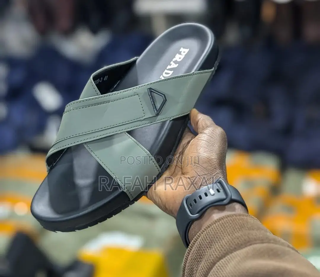 Original Men’S Luxury Prada Cross Sandals