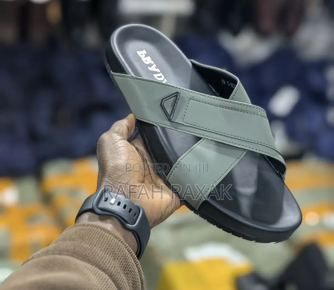 Original Men’S Luxury Prada Cross Sandals